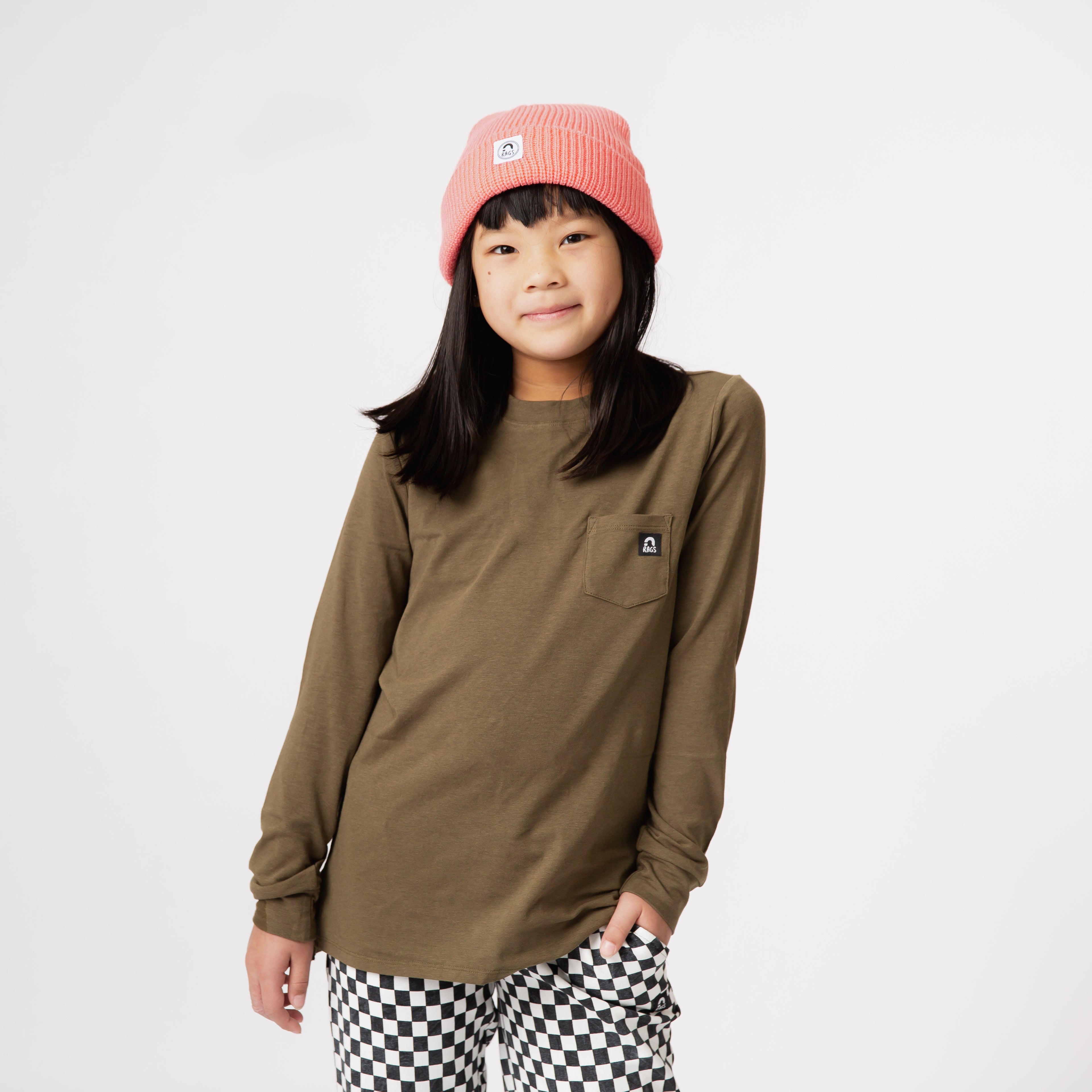 Essentials Long Sleeve Tee - Olive