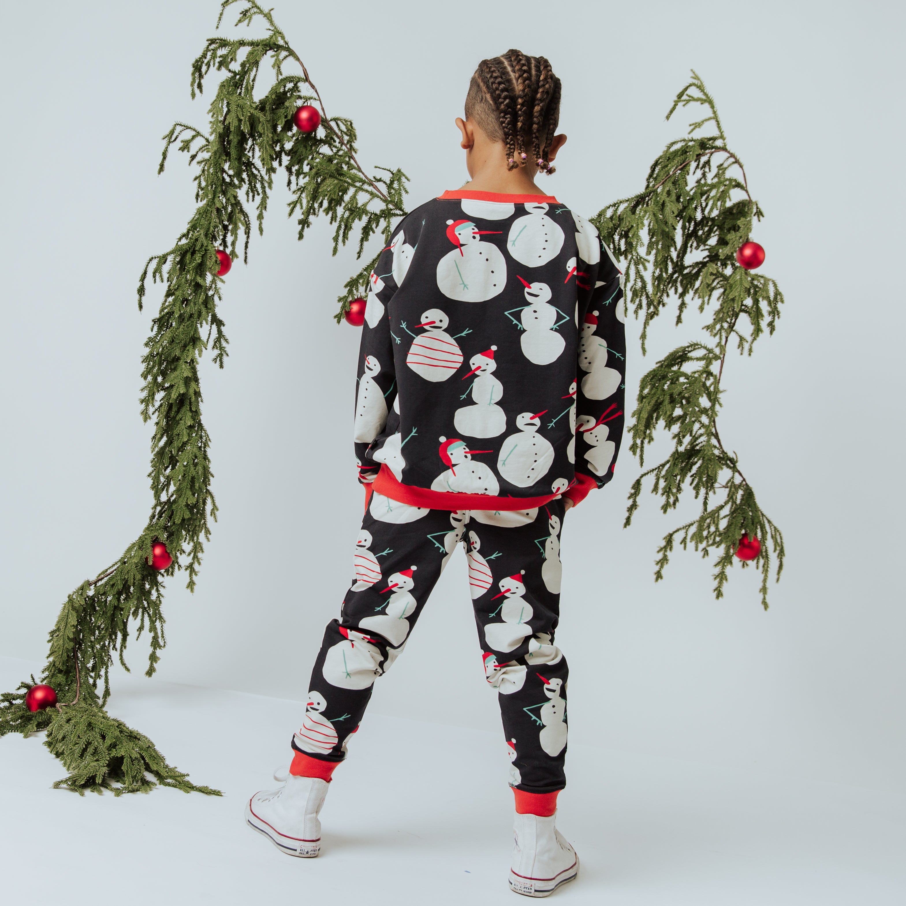 Relaxed Fit Joggers - Snowmen