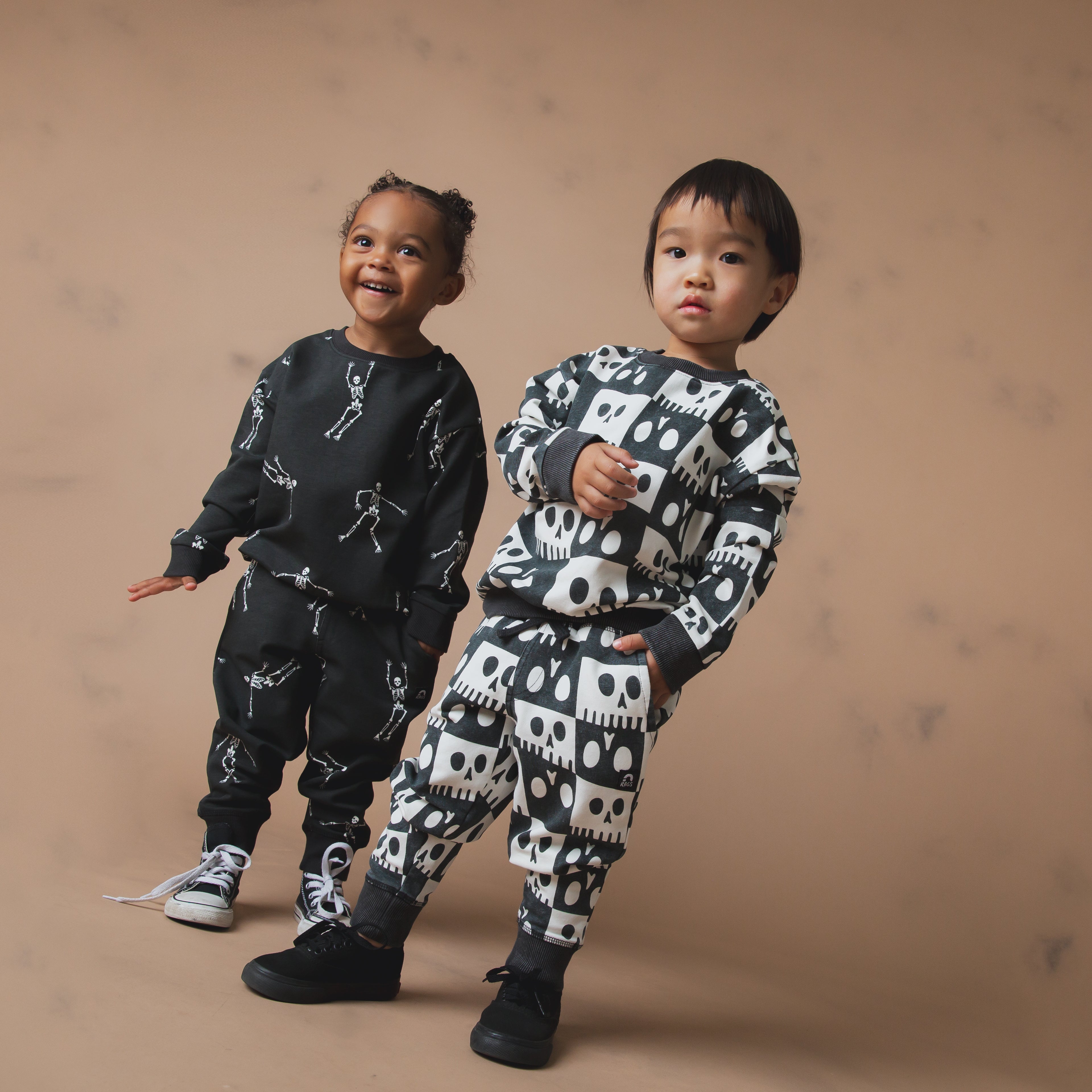 Kids Crewneck - All Over Skelly
