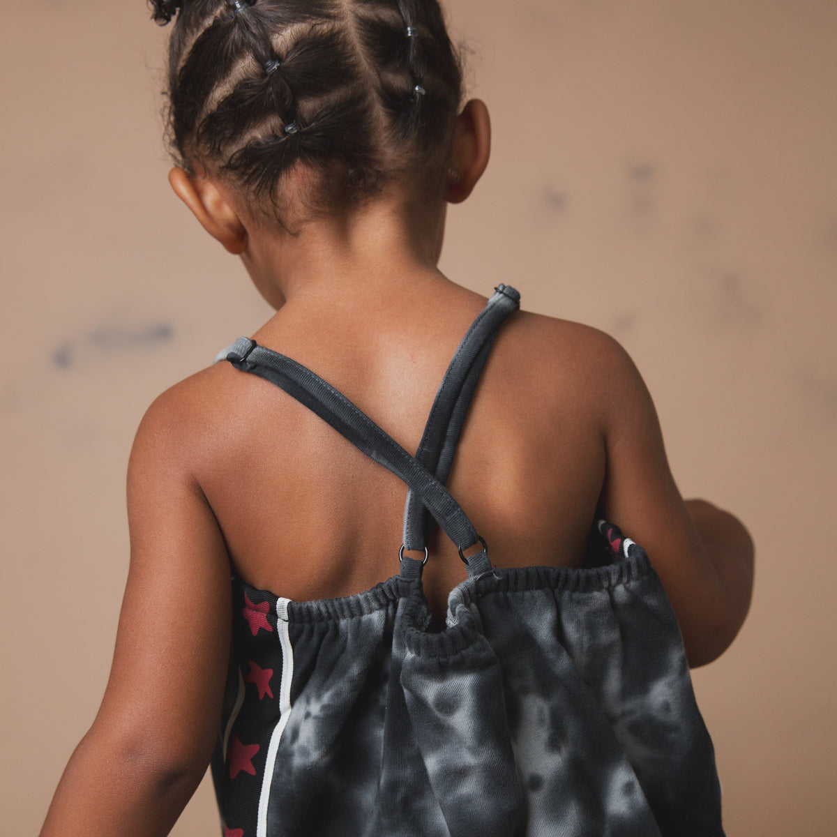 Strappy Jumper - Black Tie Dye