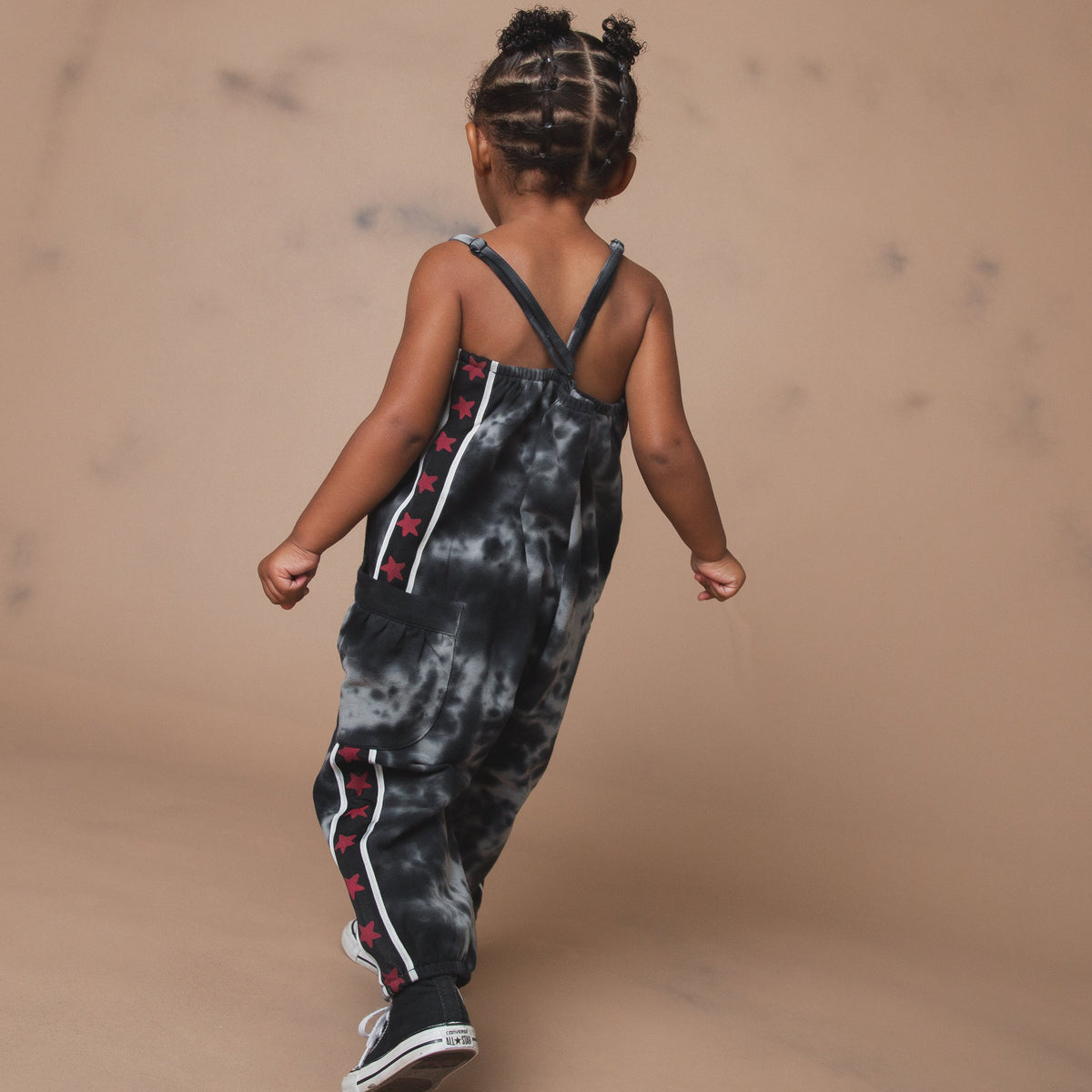 Strappy Jumper - Black Tie Dye