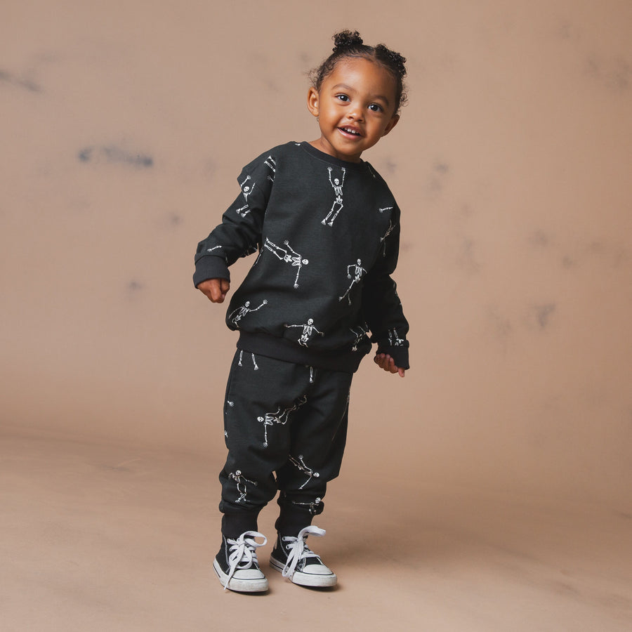 Kids Crewneck - All Over Skelly