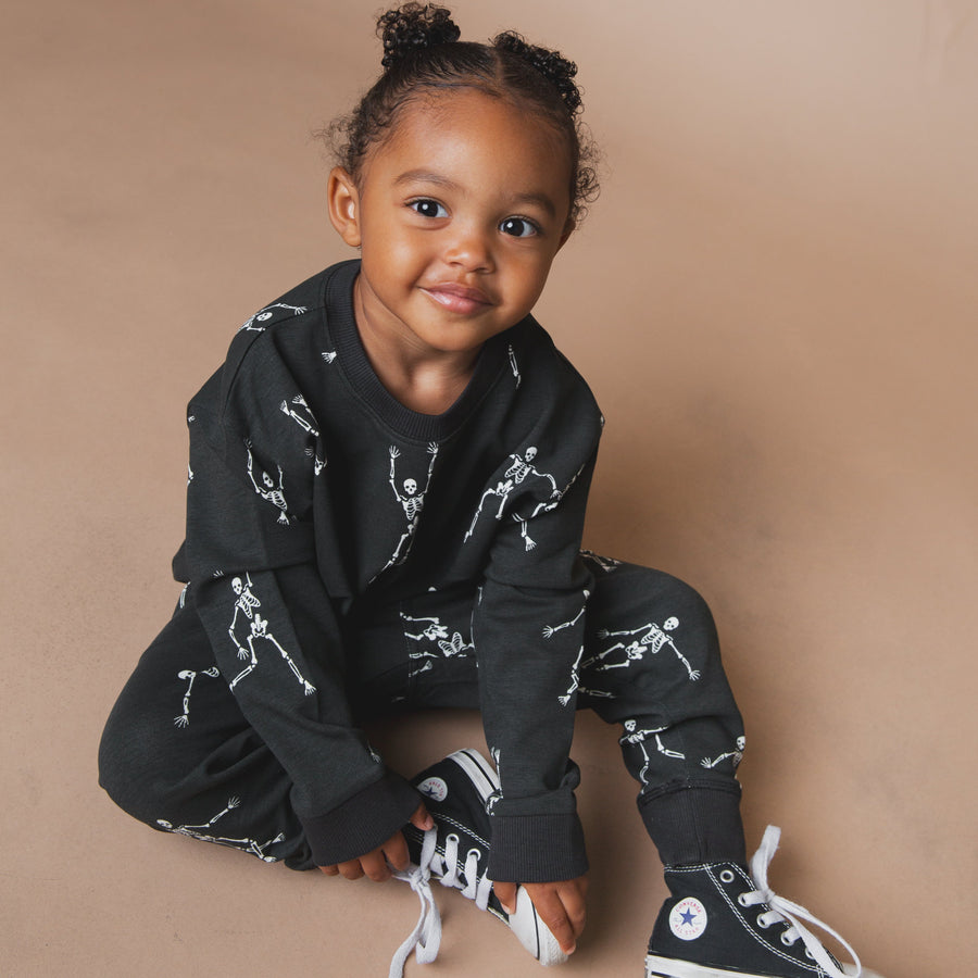 Kids Crewneck - All Over Skelly