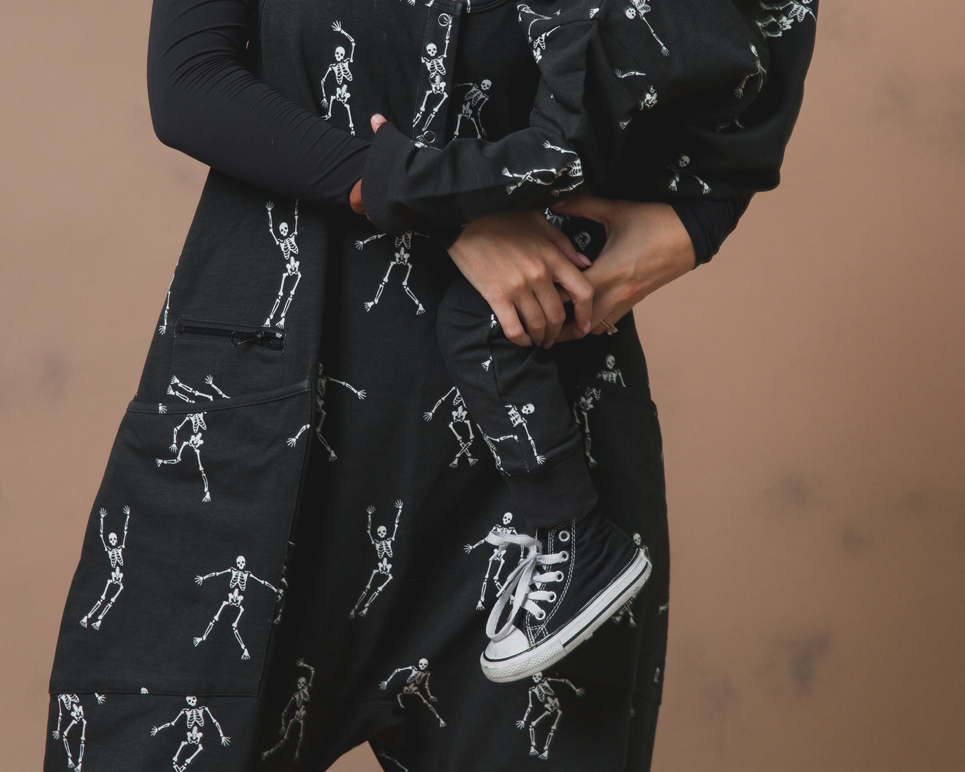Women's Tank Romper - All Over Skelly