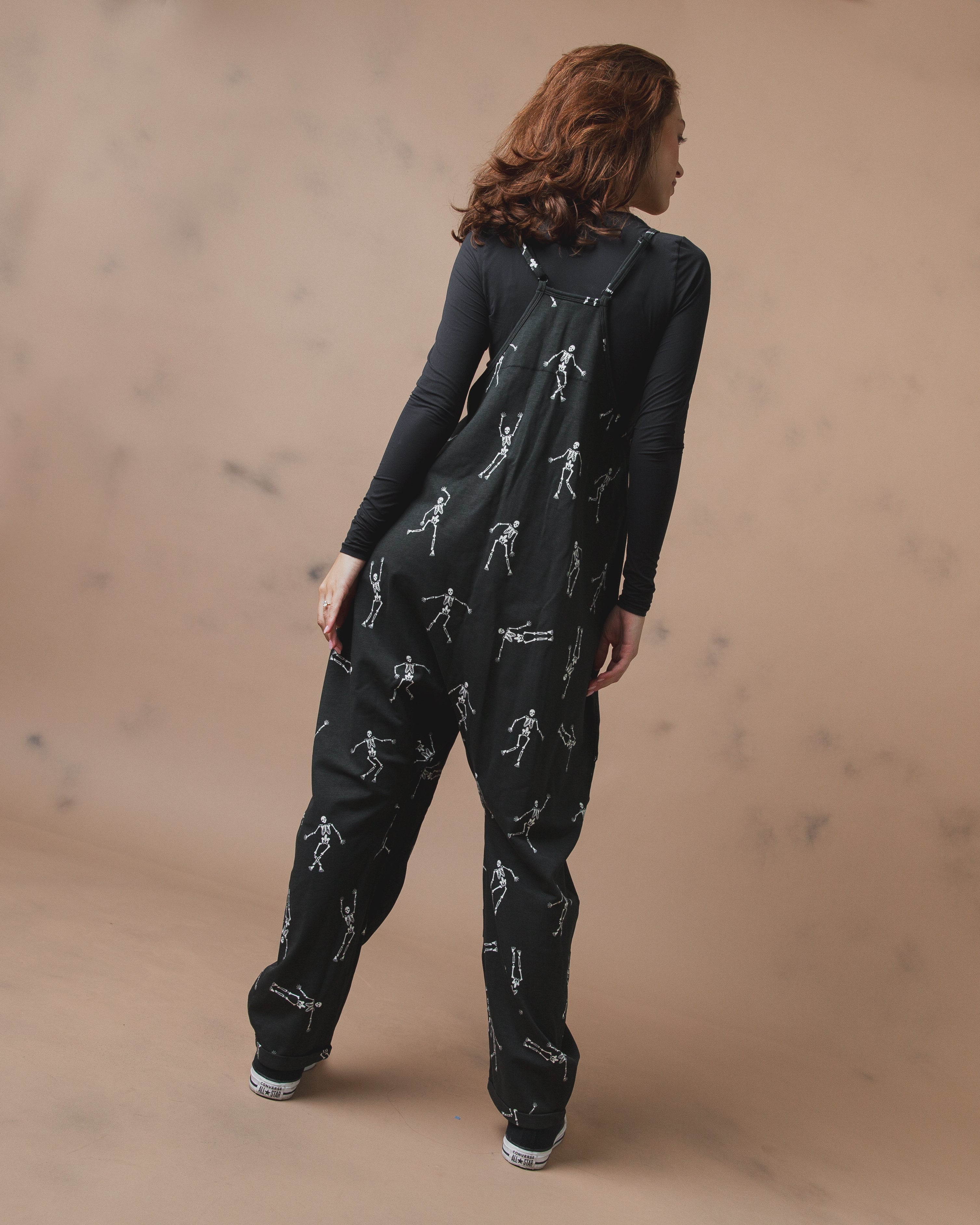 Women's Tank Romper - All Over Skelly