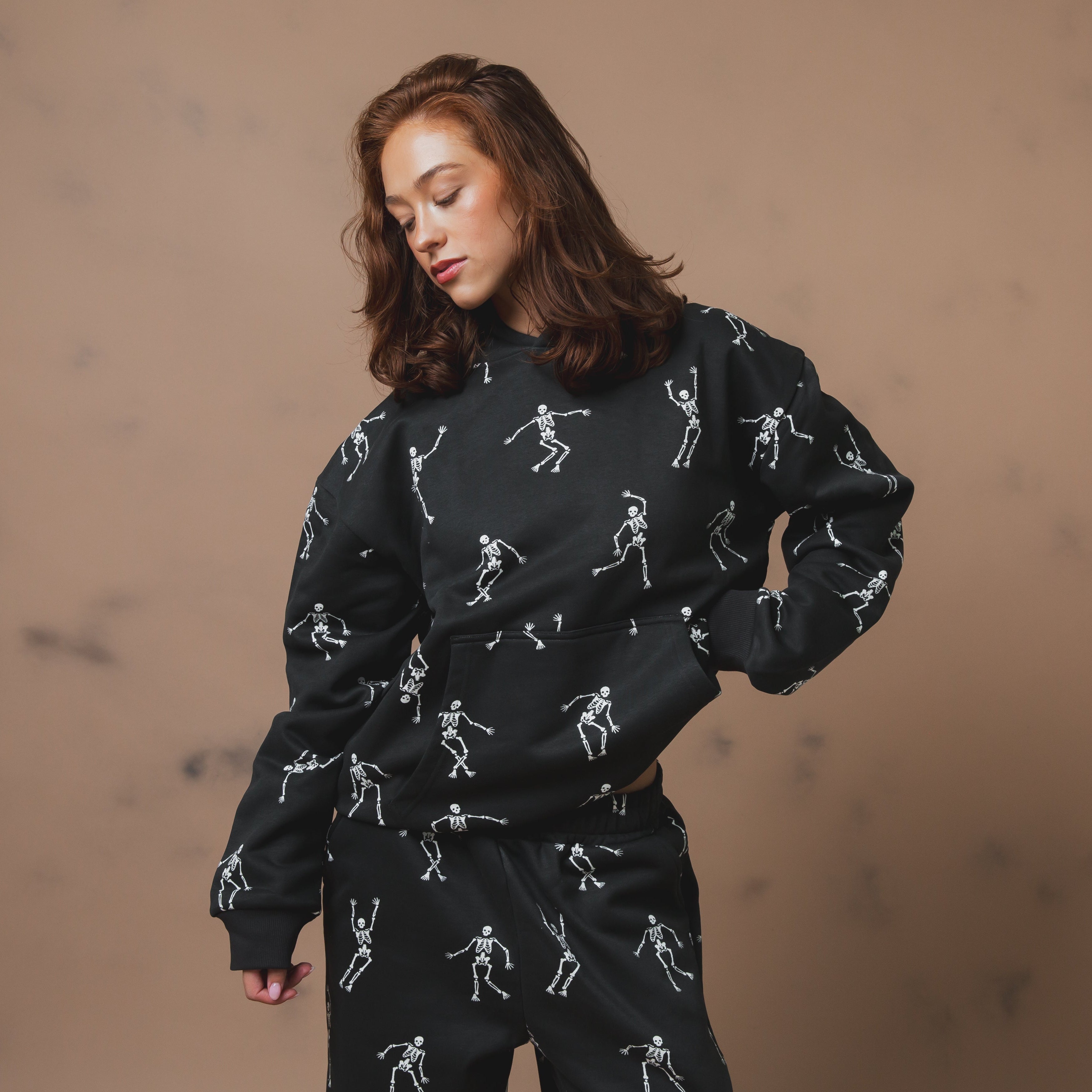 Adult Unisex Hoodie - All Over Skelly