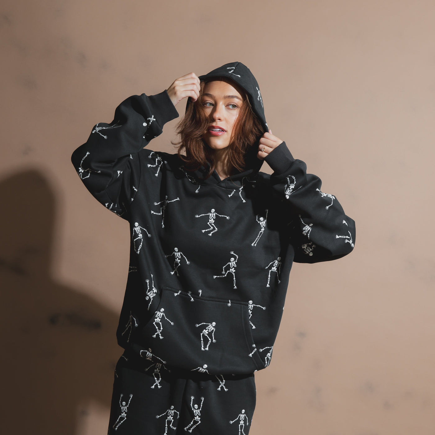 Adult Unisex Hoodie - All Over Skelly