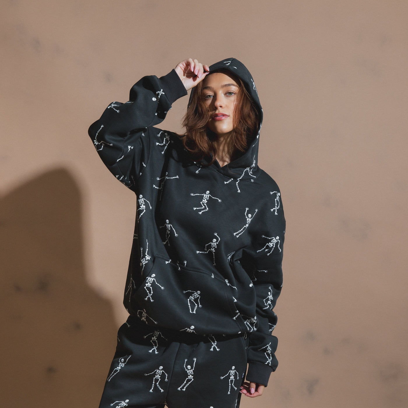 Adult Unisex Hoodie - All Over Skelly