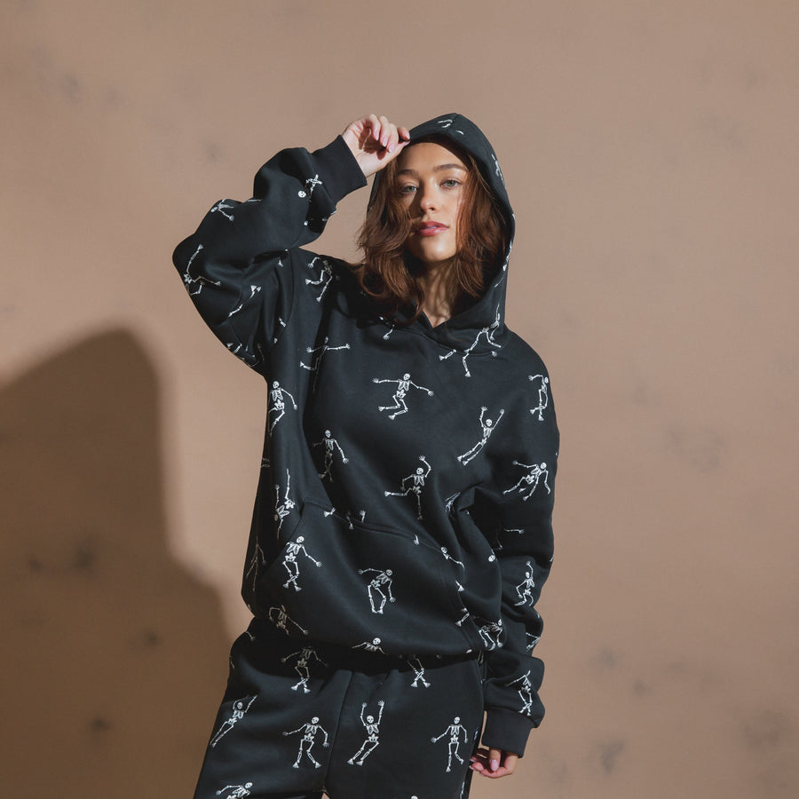 Adult Unisex Hoodie - All Over Skelly