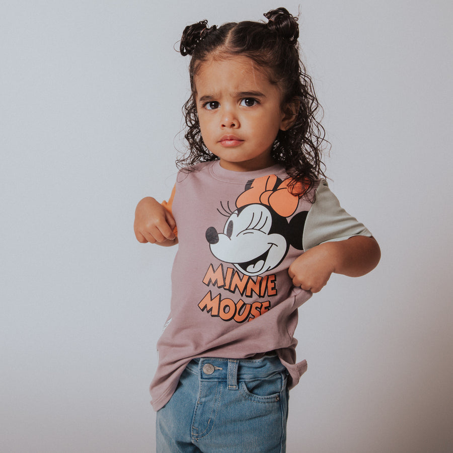 Short Sleeve Kids Tee - 'Minnie Mouse (FINAL SALE)' - Disney Collection from Rags
