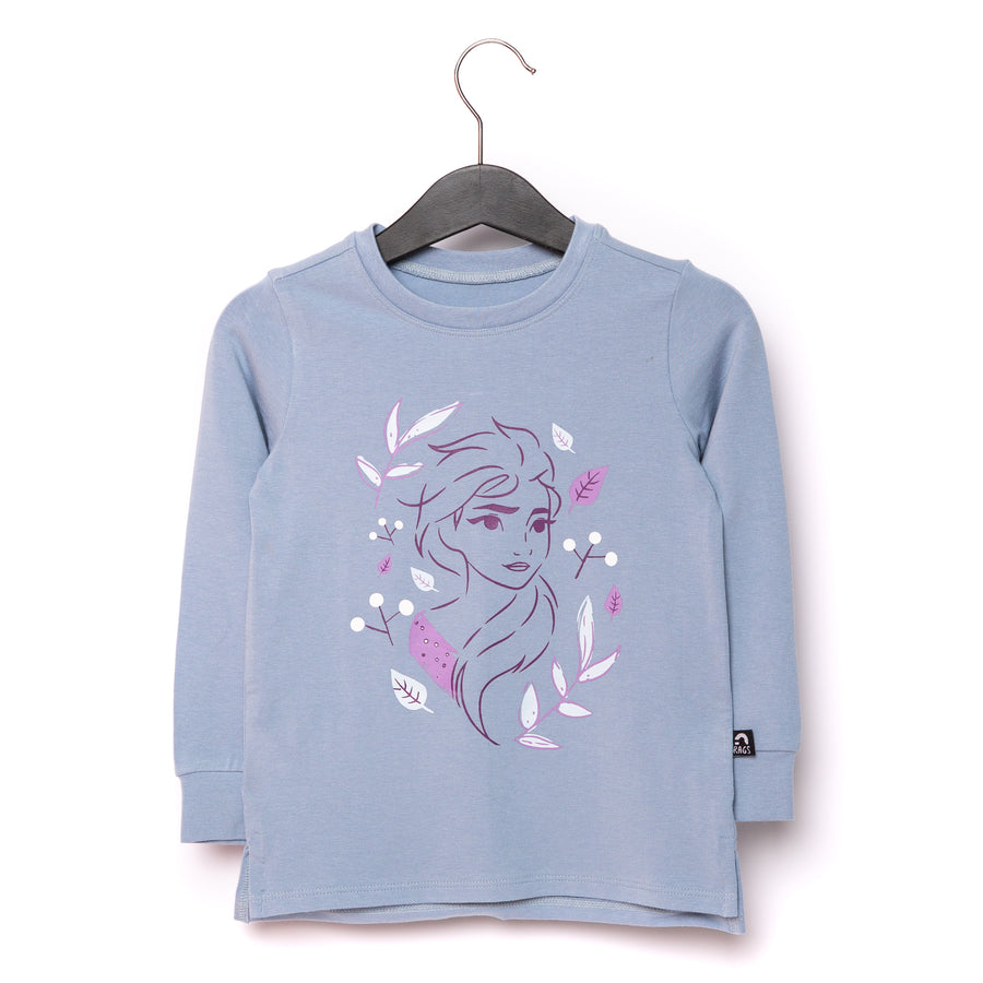 Long Sleeve Kids Tee - 'Elsa in the Wind (FINAL SALE)' - Frozen Disney Collection from RAGS -