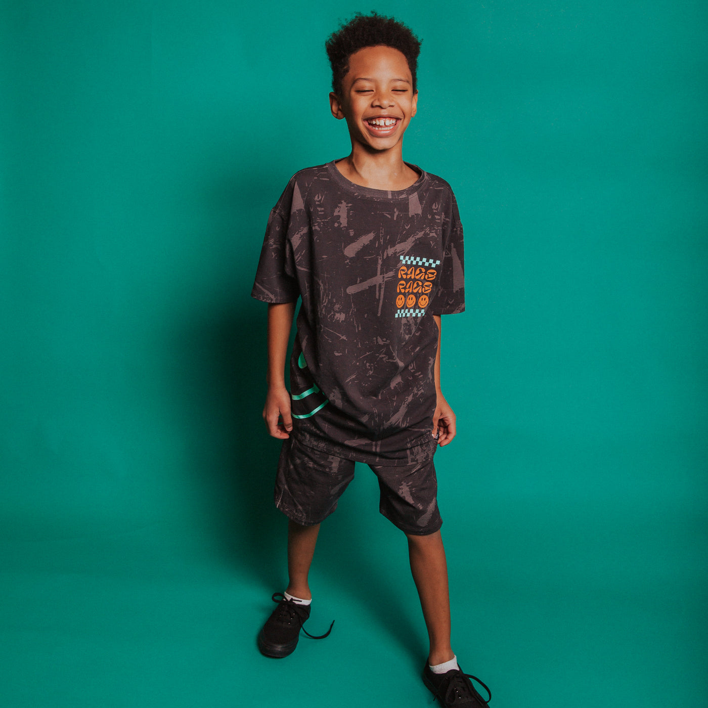 Kids Welt Pocket Shorts - 'Paint Splatter (FINAL SALE)'