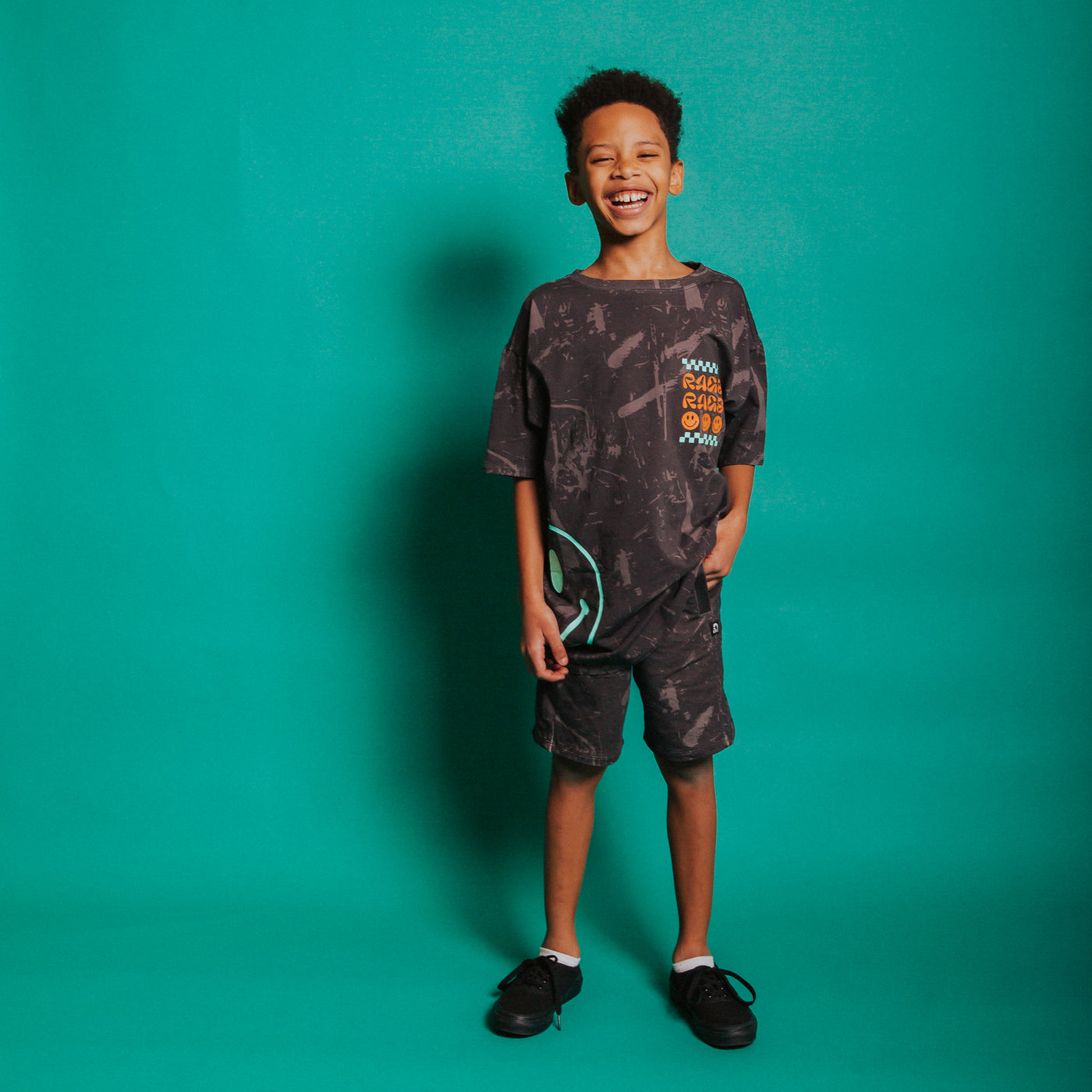 Kids Welt Pocket Shorts - 'Paint Splatter (FINAL SALE)'