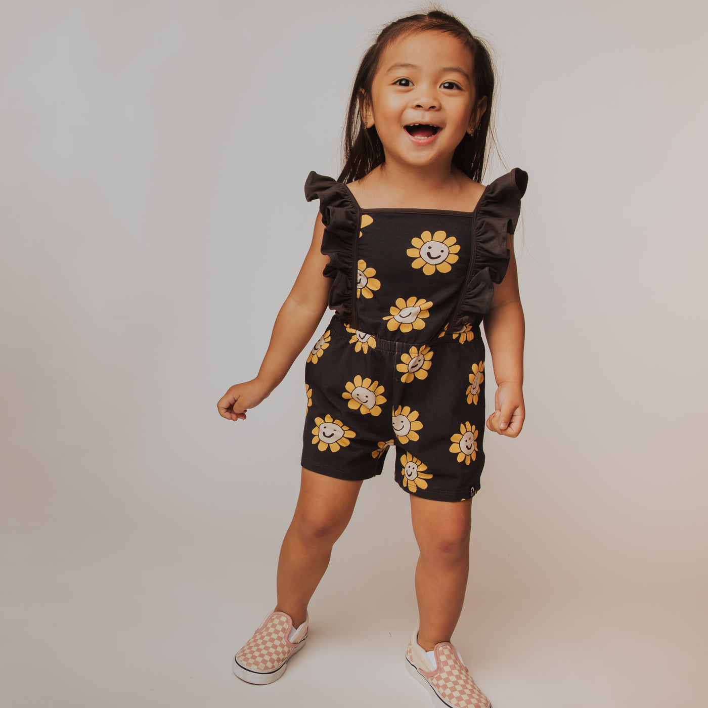 Smiley Daisies Girls Romper | Rompers & Jumpsuits | RAGS.com · RAGS.com