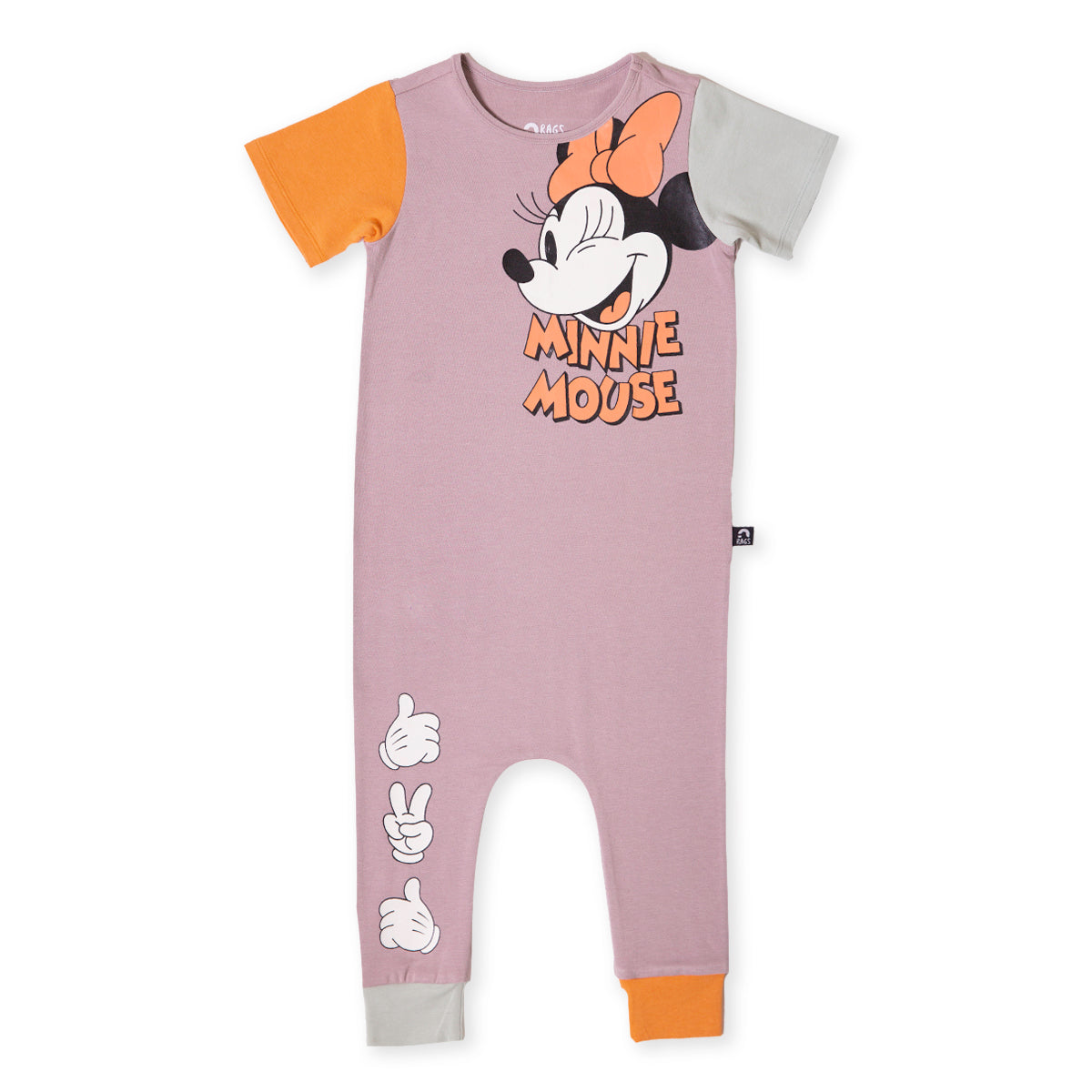 Short Sleeve Rag Romper - 'Minnie Mouse' - Disney Collection from Rags