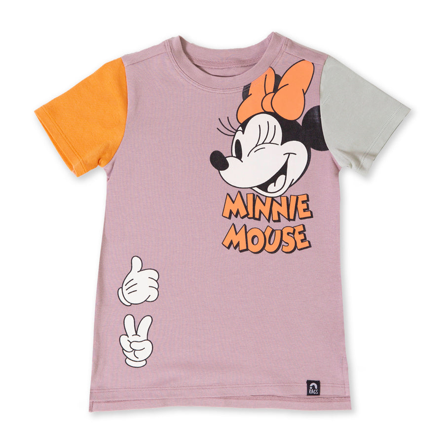 Short Sleeve Kids Tee - 'Minnie Mouse (FINAL SALE)' - Disney Collection from Rags